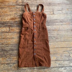 Corduroy Overall Skirt